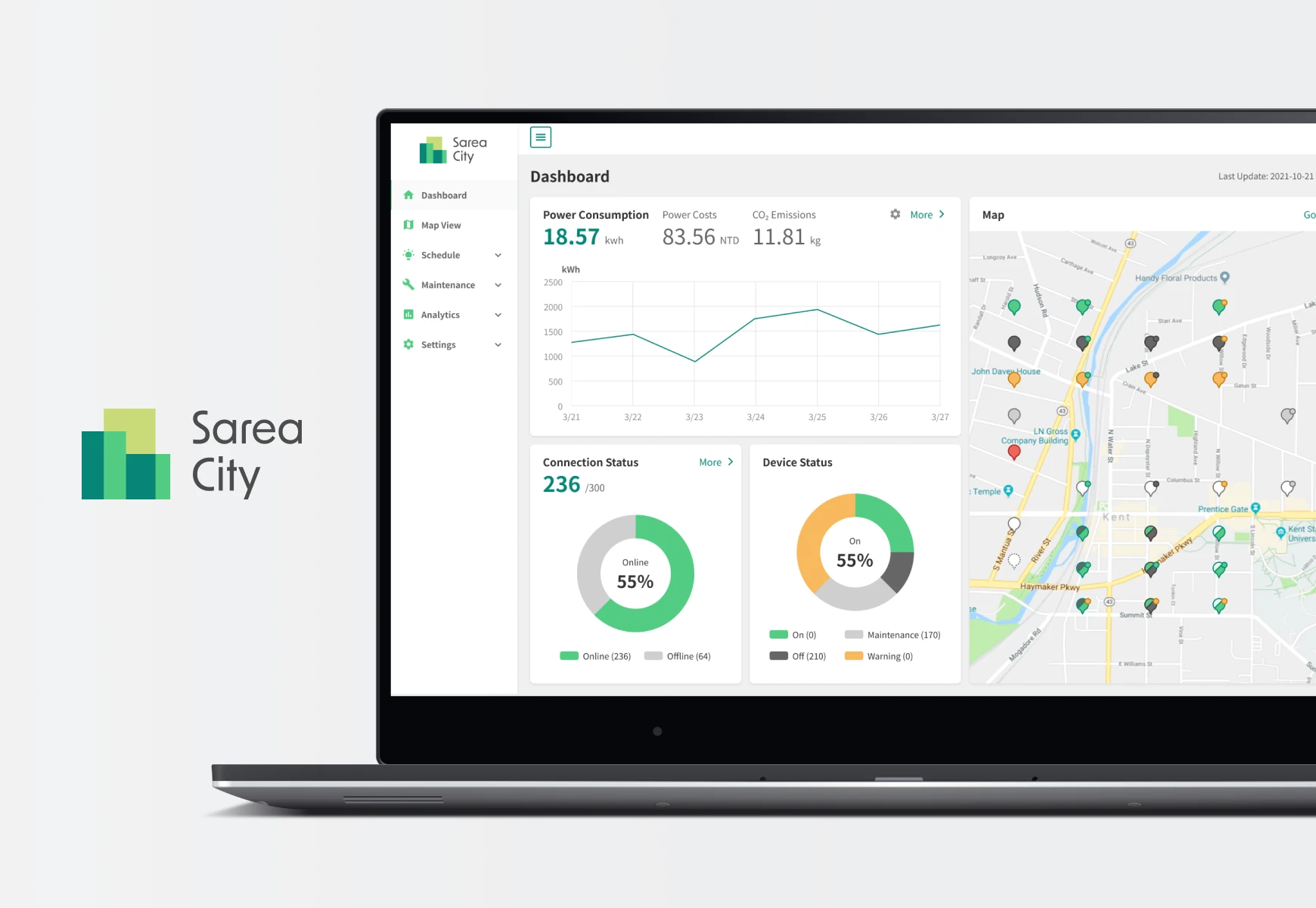 Sarea City — Smart Street Lighting Management Platform