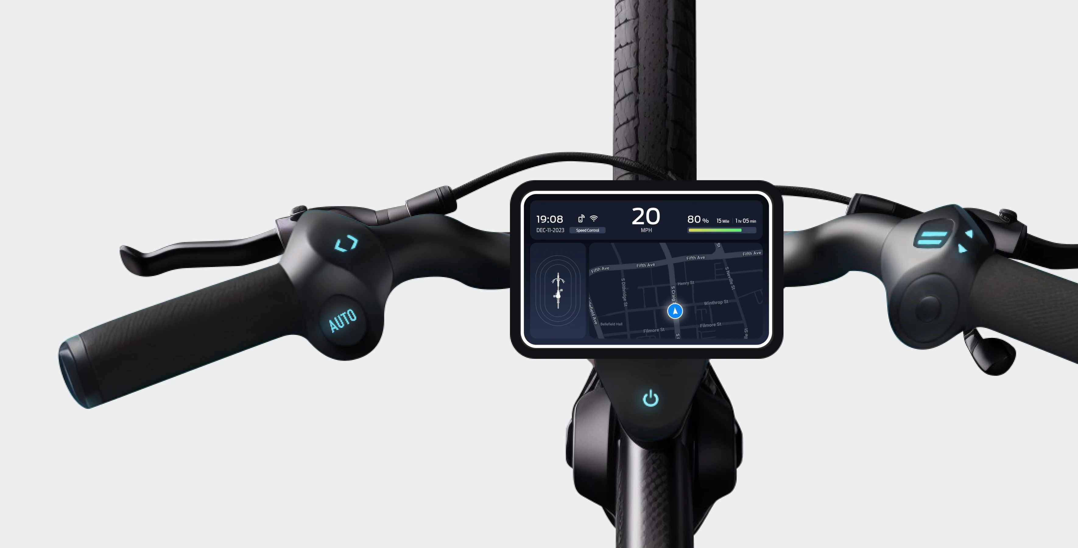 IntelliRide — Electric Bike Dashboard & Controls